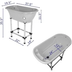 Small Portable Bath Tub For Dogs And Cats (Blue) -Pet Supplies Sale CZ H115B 7