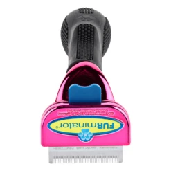 Furminator DeShedding Tool - Small Cat Short Hair Metallic [Pink] -Pet Supplies Sale FU 01223 3