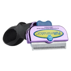 Furminator DeShedding Tool - Large Cat Short Hair Metallic [Purple] -Pet Supplies Sale FU 01225 2