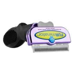 Furminator DeShedding Tool - Large Cat Long Hair Metallic [Purple] -Pet Supplies Sale FU 01226 2