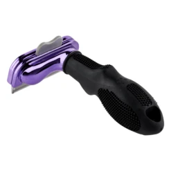 Furminator DeShedding Tool - Large Cat Long Hair Metallic [Purple] -Pet Supplies Sale FU 01226 4
