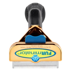 Furminator DeShedding Tool - Medium Dog Short Hair Metalic [Rose Gold] -Pet Supplies Sale FU 02515 3