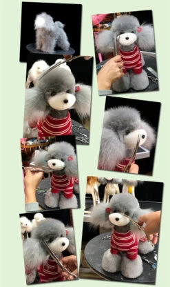 Mr. Jiang Teddy Bear Full Body Coat / Model Dog [Grey] -Pet Supplies Sale MJ TB02G 5