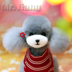 Mr. Jiang Teddy Bear Full Body Coat / Model Dog [Grey] -Pet Supplies Sale MJ TB02G 6