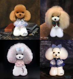 Mr. Jiang Set Of 4 Colours Head Hair With 1 Free Head Mannequin