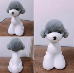 Mr. Jiang Teddy Bear Head Hair / Model Dog [Grey] -Pet Supplies Sale MJ TB04G 1