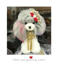 Mr. Jiang Teddy Bear Head Hair / Model Dog [Grey] -Pet Supplies Sale MJ TB04G 6