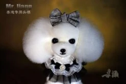 Mr. Jiang Teddy Bear Head Hair / Model Dog [White] -Pet Supplies Sale MJ TB04W 6