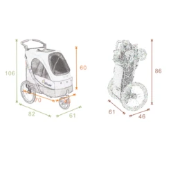 PETSTRO Safari Medium Pet Stroller [Purple] -Pet Supplies Sale PS 702GX PR