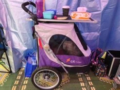 PETSTRO Safari Medium Pet Stroller [Purple] -Pet Supplies Sale PS 702GX PR 6