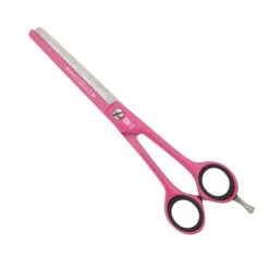 Roseline Scissors 46 Teeth Single Sided Thinner 6.25", Magenta