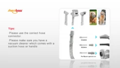 Shernbao Self-Cleaning Pet Brush Kit For Vacuum Cleaners -Pet Supplies Sale S SMDC KIT 3