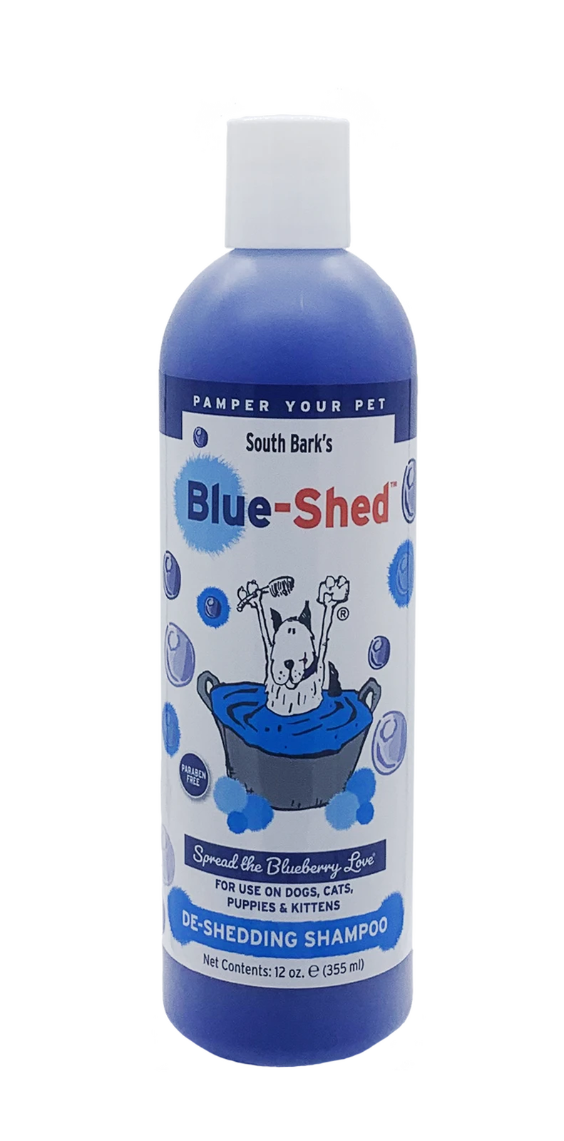 South Bark's Blue-Shed De-shedding Shampoo 355ml 3 South Bark's Blue-Shed De-shedding Shampoo 355ml