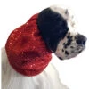 Show Tech Snood Luxe Fancy Ear Covers For Dogs [Red] -Pet Supplies Sale ST 90825