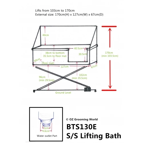Aeolus Stainless Steel Electric Lifting Bath Tub (Sliding Door) 4 Aeolus Stainless Steel Electric Lifting Bath Tub (Sliding Door) - Image 2