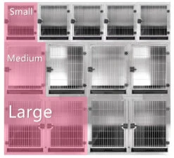 Aeolus KA505T Stainless Steel Modular Cage - Medium -Pet Supplies Sale T KA505TM 201 2