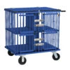 Aeolus 4-Berth Show Trolley With 6" Rubber Wheels - Large [Blue]