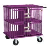 Aeolus 4-Berth Show Trolley With 6" Rubber Wheels - Large [Purple] -Pet Supplies Sale T KB511NAF PP Kit6W