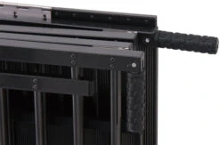 Aeolus 2-Berth Show Trolley With 6" Rubber Wheels - Large [BLACK] -Pet Supplies Sale T KB511NAT BK Kit6W 3