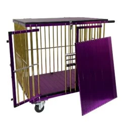 Aeolus 2-Berth Show Trolley With 4" Nylon Wheels [Gold And Purple] -Pet Supplies Sale T KB511NAT GP Kit 2