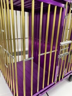 Aeolus 2-Berth Show Trolley With 4" Nylon Wheels [Gold And Purple] -Pet Supplies Sale T KB511NAT GP Kit 5
