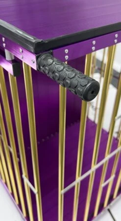 Aeolus 2-Berth Show Trolley With 4" Nylon Wheels [Gold And Purple] -Pet Supplies Sale T KB511NAT GP Kit 6