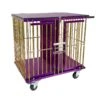 Aeolus 2-Berth Show Trolley With 6" Rubber Wheels [Gold And Purple] -Pet Supplies Sale T KB511NAT GP Kit6W