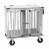Aeolus 2-Berth Show Trolley With 6" Rubber Wheels - Large [Silver] -Pet Supplies Sale T KB511NAT SL Kit6W