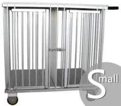 Aeolus 2-Berth Show Trolley With 4" Nylon Wheels - Small [Silver]