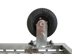 Aeolus 2-Berth Show Trolley With 6" Rubber Wheels - Small [Silver] -Pet Supplies Sale T KB513NAT SL Kit6W 7