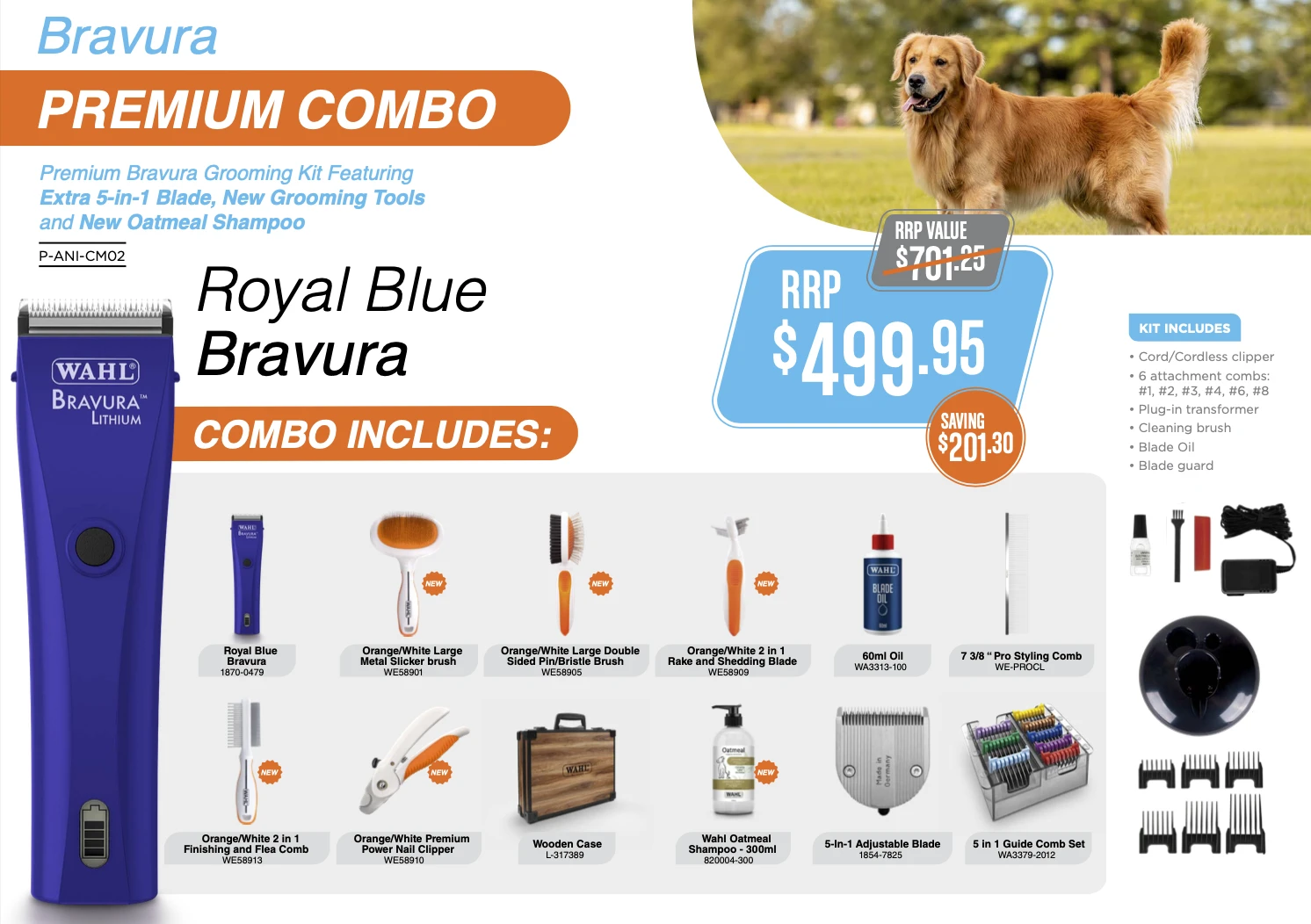 WAHL Bravura Clipper Premium Grooming Kit 3 WAHL Bravura Clipper Premium Grooming Kit